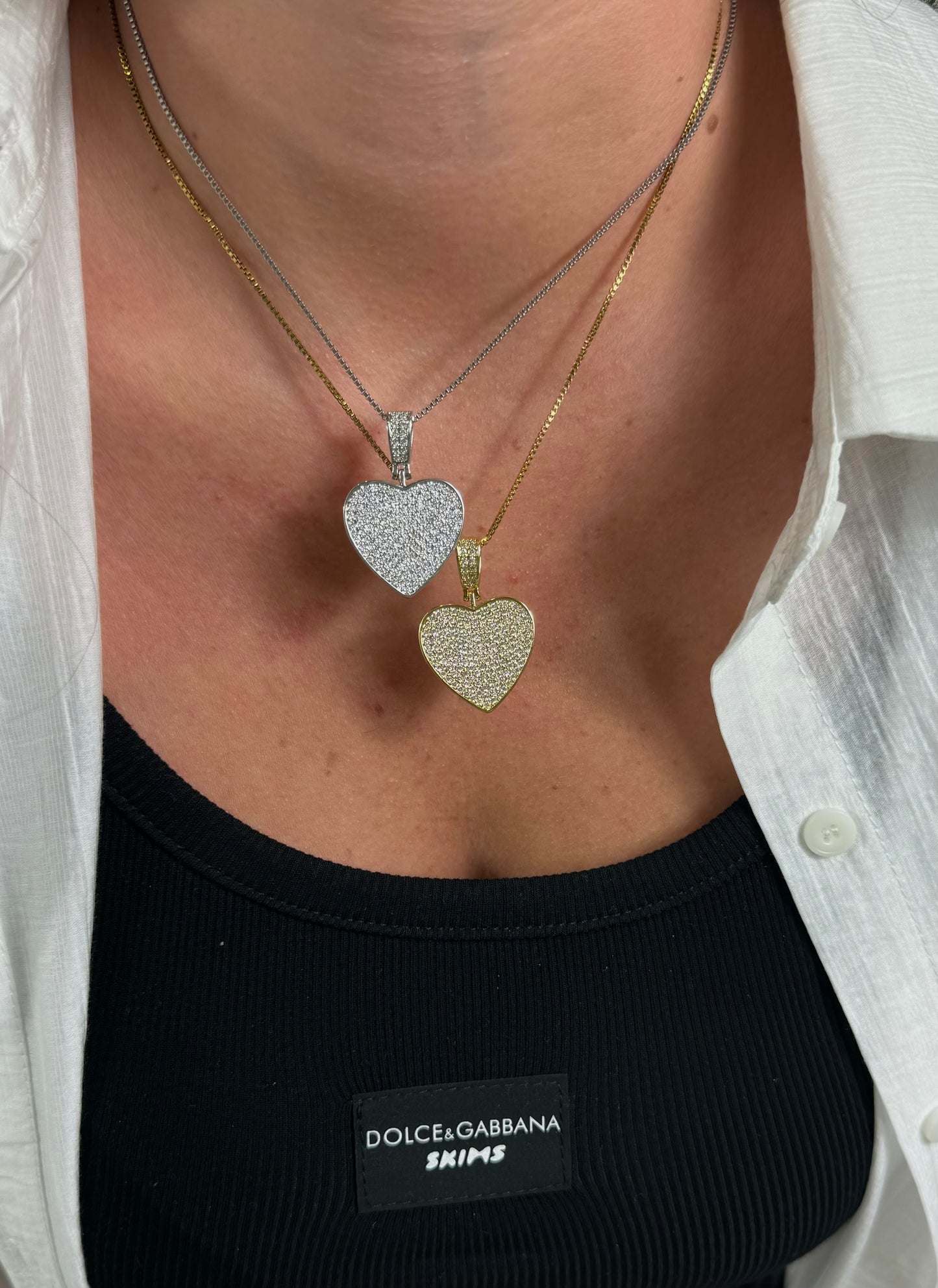 Collana cuore Swarovski
