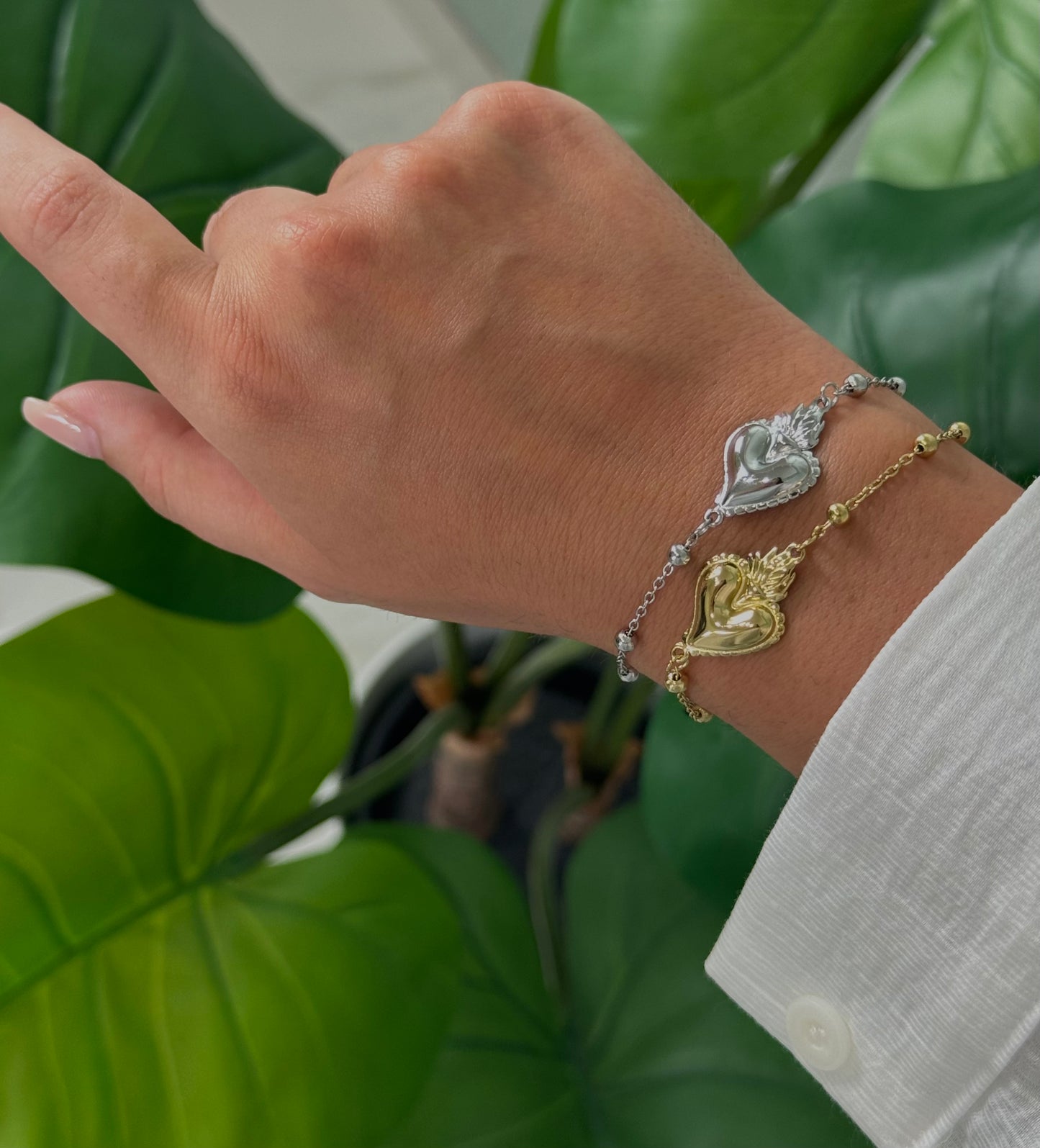 Bracciale cuore sacro