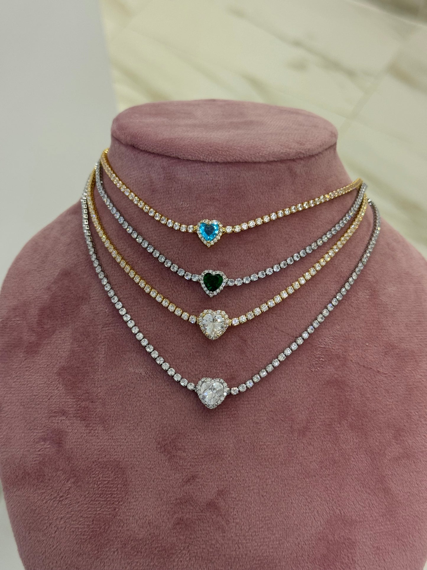 Collana tennis amore