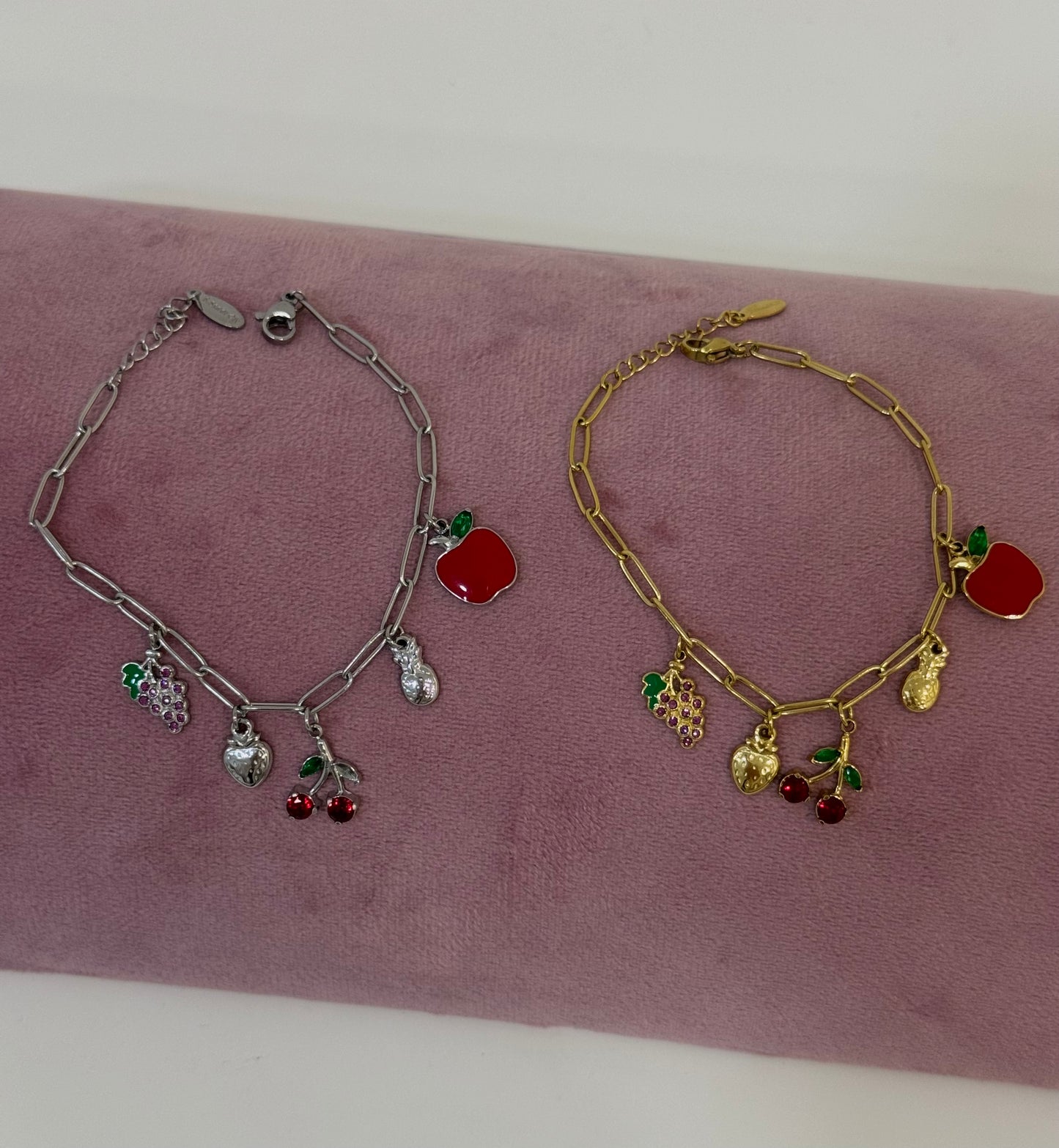 Bracciale charms frutta