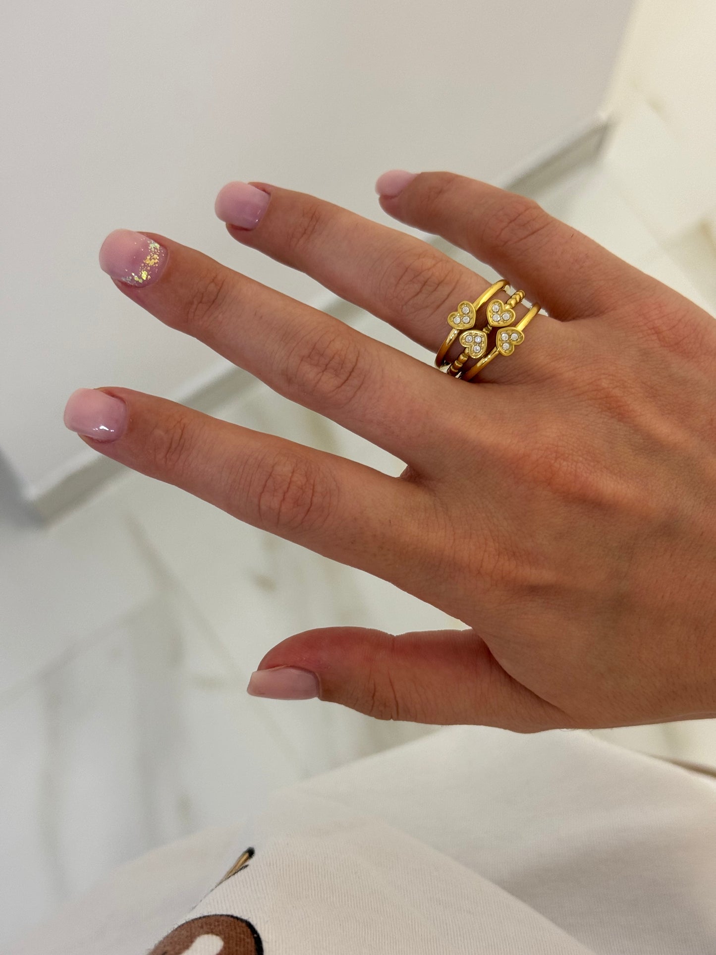 Anello quadrifoglio cuore