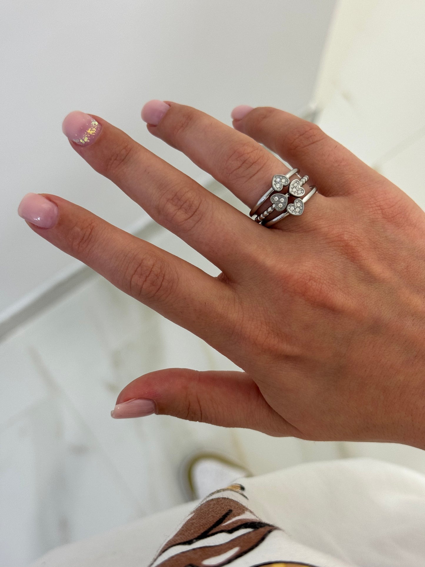 Anello quadrifoglio cuore
