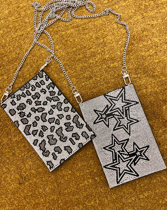 Pochette/portacellulare strass