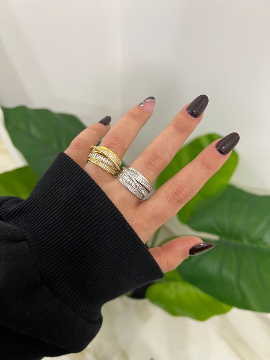Anello elegante 4 fili