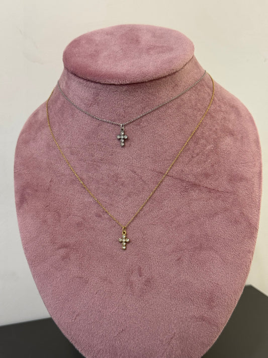 Collana croce regolabile