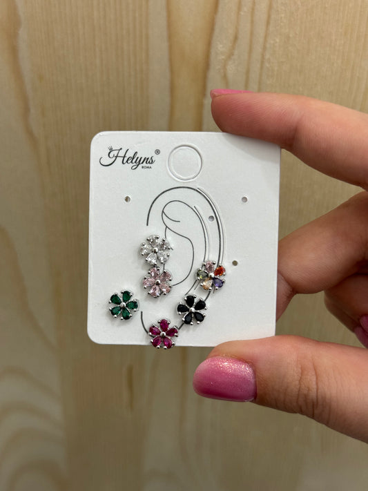 Set orecchini fiori